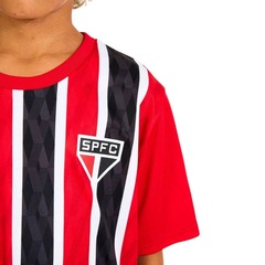 Kit Uniforme do São Paulo Jogo Braziline Mini Craque Infantil - Foto 4
