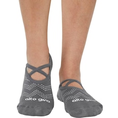 Meia Alto Giro Elástica Antiderrapante Feminina - Foto 2