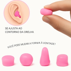 Protetor de Ouvido Gold Sports Moldável em Silicone Ultra Soft com 12 Unidades - Foto 5
