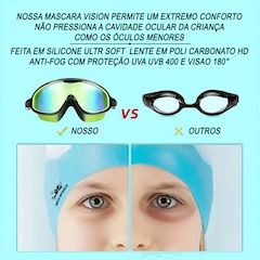 Máscara de Natação Gokd Sports Jr Block High Definition Polarizada 12.0 Infantil - Foto 6