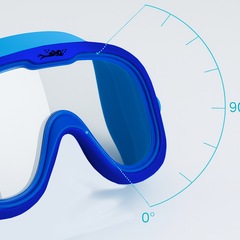 Máscara de Natação Gokd Sports Jr Block High Definition Polarizada 12.0 Infantil - Foto 4