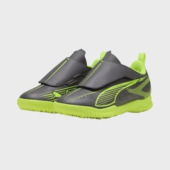 Chuteira De Society Puma Ultra 5 Play Velcro Infantil - Foto 3