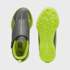 Chuteira De Society Puma Ultra 5 Play Velcro Infantil - Foto 4