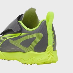 Chuteira De Society Puma Ultra 5 Play Velcro Infantil - Foto 5