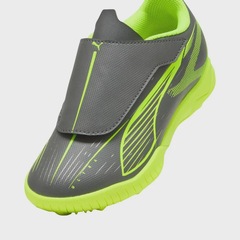 Chuteira De Society Puma Ultra 5 Play Velcro Infantil - Foto 6