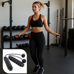 Corda de Pular Portátil sem Fio SML para Treinamento Funcional Exercício Academia Casa Fitness - Foto 3