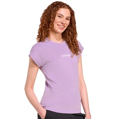 Camiseta adidas Essentials Linear Feminina - Foto 3