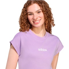 Camiseta adidas Essentials Linear Feminina - Foto 4