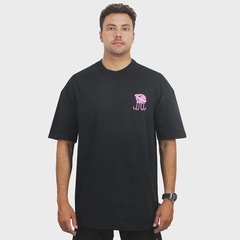Camiseta Lost x Bob Esponja Octopus Saturm Black - Masculina - Foto 3