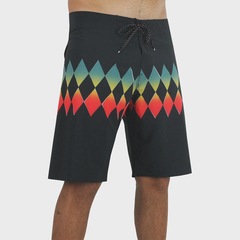 Bermuda Billabong Andy Irons Tribong Ciclo Pro Rasta - Masculina - Foto 3