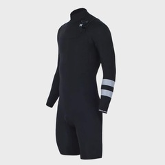 Short John Hurley Advantage 2/2mm Manga Longa Chest Zip Masculino - Foto 1