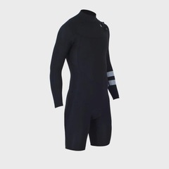 Short John Hurley Advantage 2/2mm Manga Longa Chest Zip Masculino - Foto 3