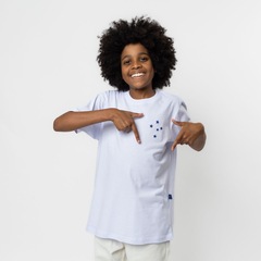 Camiseta Esportiva Cruzeiro Surf Center Logo Bordado Infantil - Foto 4