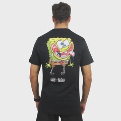 Camiseta Lost x Bob Esponja Krustpants Masculina - Foto 2