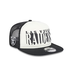 Boné New Era 9Fifty A-Frame Snapback Las Vegas Raiders NFL Masculino - Foto 3