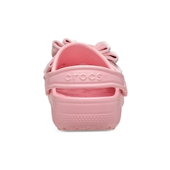 Sandália Crocs Classic Bow Clog K Powder - Infantil - Foto 7