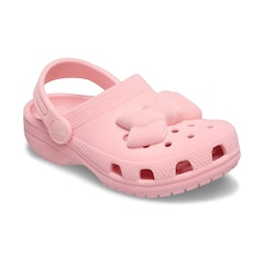 Sandália Crocs Classic Velvet Bow Clog T Powder Infantil - Foto 2