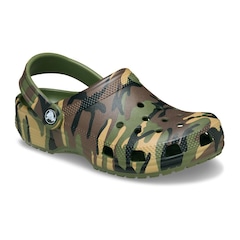Sandália Crocs Classic Camouflage Clog K Army Infantil - Foto 2
