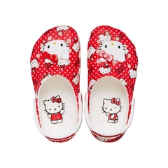 Sandália Crocs Hello Kitty Classic Clog K Multi - Infantil - Foto 5