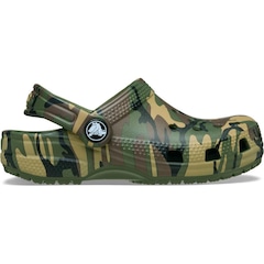 Sandália Crocs Classic Camouflage Clog T Army Infantil - Foto 1