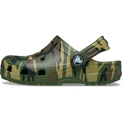 Sandália Crocs Classic Camouflage Clog T Army Infantil - Foto 3