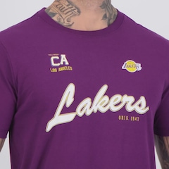 Camiseta NBA Los Angeles Lakers Big Logo Masculina - Foto 5