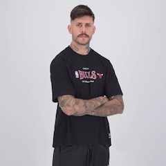 Camiseta NBA Chicago Bulls Oversized Class Masculina - Foto 2