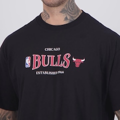 Camiseta NBA Chicago Bulls Oversized Class Masculina - Foto 5
