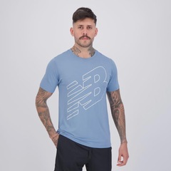 Camiseta New Balance Sport Essentials Printed Masculina - Foto 2