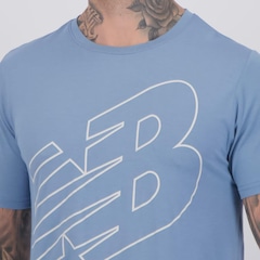 Camiseta New Balance Sport Essentials Printed Masculina - Foto 5