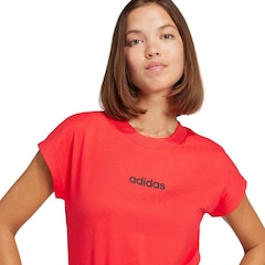 Camiseta Feminina adidas Manga Curta Logo Linear - Foto 5