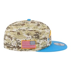 Boné New Era 950 Los Angeles Chargers Salute Service 25 Masculino - Foto 6
