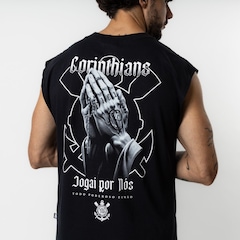 Camiseta Regata Do Corinthians Jogai Por Nós - Surf Center - Masculina - Foto 5