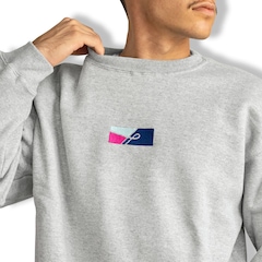 Blusão de Moletom Öus Crewneck Fili Flag Unissex - Foto 7