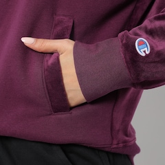Blusão de Moletom com Capuz Champion Velour Blocked Feminino - Foto 2