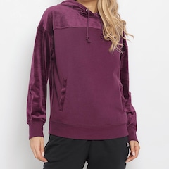 Blusão de Moletom com Capuz Champion Velour Blocked Feminino - Foto 4