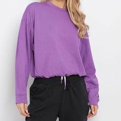 Blusão de Moletom Champion Soft Touch Sweats Drawstring Pullover Feminino - Foto 1