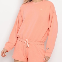 Blusão de Moletom Champion Soft Touch Sweats Drawstring Pullover Feminino - Foto 1