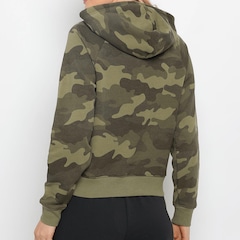 Blusão de Moletom Champion Campus Eco Fleece Snap Capuz Feminino - Foto 4