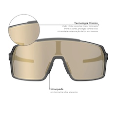 Óculos de Sol Unissex Esportivo HB Grinder Gold Chrome Espelhado - Foto 2