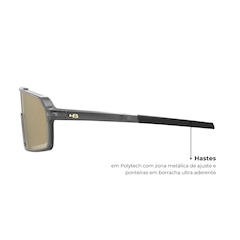 Óculos de Sol Unissex Esportivo HB Grinder Gold Chrome Espelhado - Foto 3