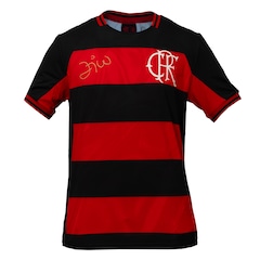 Camisa Do Flamengo Retrô Zico Bench Braziline - Masculino - Foto 1