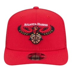 Boné New Era 970ss Atlanta Hawks Hardwood Trucker Masculino - Foto 3