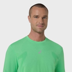 Camiseta ASICS Manga Longa Road Seamless Masculino - Foto 4