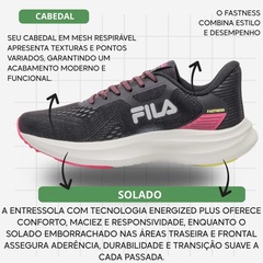 Tênis Fila Fastness E Meia - Feminino - Foto 4