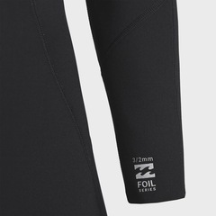 Long John Billabong Foil 302 Full Back Zip Black - Masculino - Foto 3