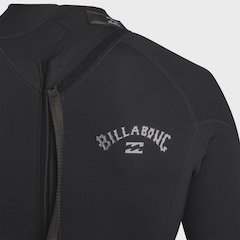 Long John Billabong Foil 302 Full Back Zip Black - Masculino - Foto 4