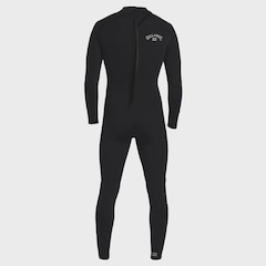 Long John Billabong Foil 302 Full Back Zip Black - Masculino - Foto 5