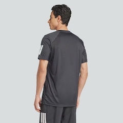 Camiseta adidas Club 3 Stripes Masculina - Foto 3