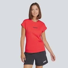 Camiseta Feminina adidas Manga Curta Logo Linear - Foto 1